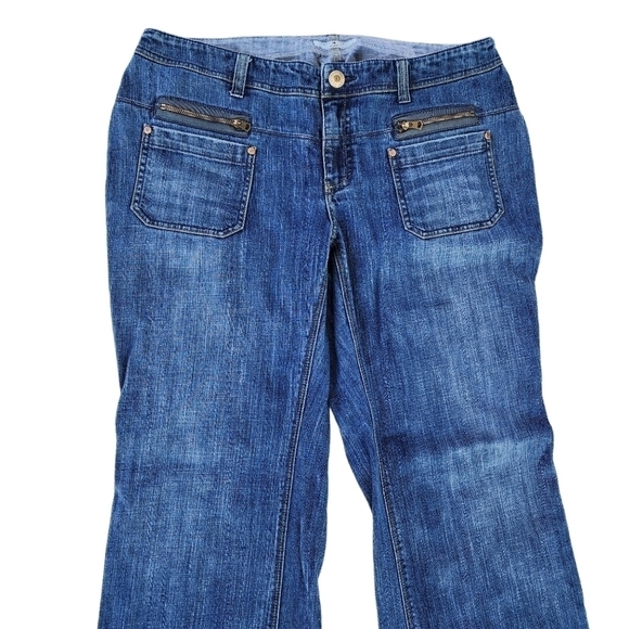 Tommy Hilfiger sz 16 wide leg Trouser pants denim jeans 6 pocket - Picture 5 of 9